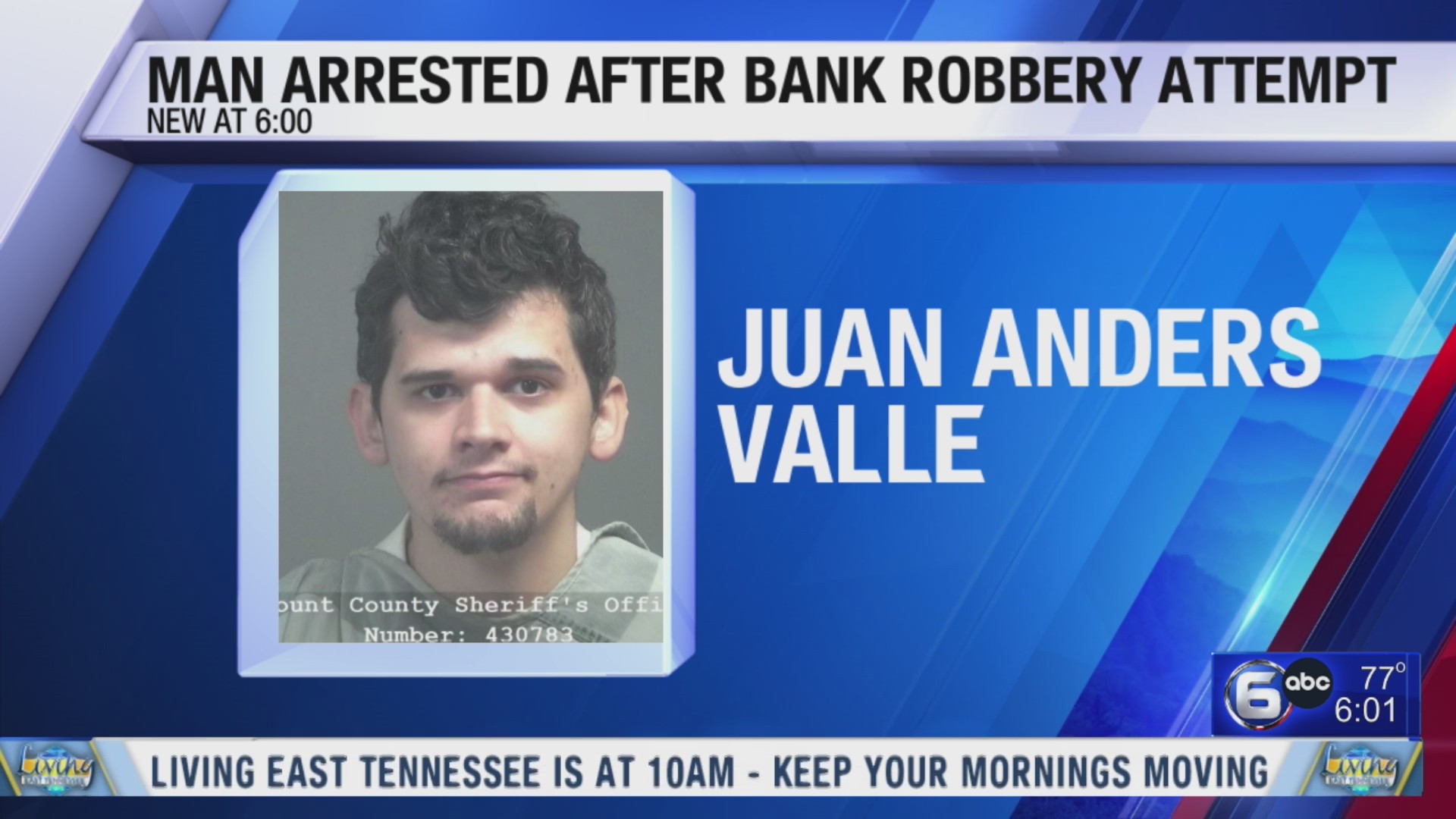 Man Arrested after Bank Robbery Attempt – WATE 6 On Your Side