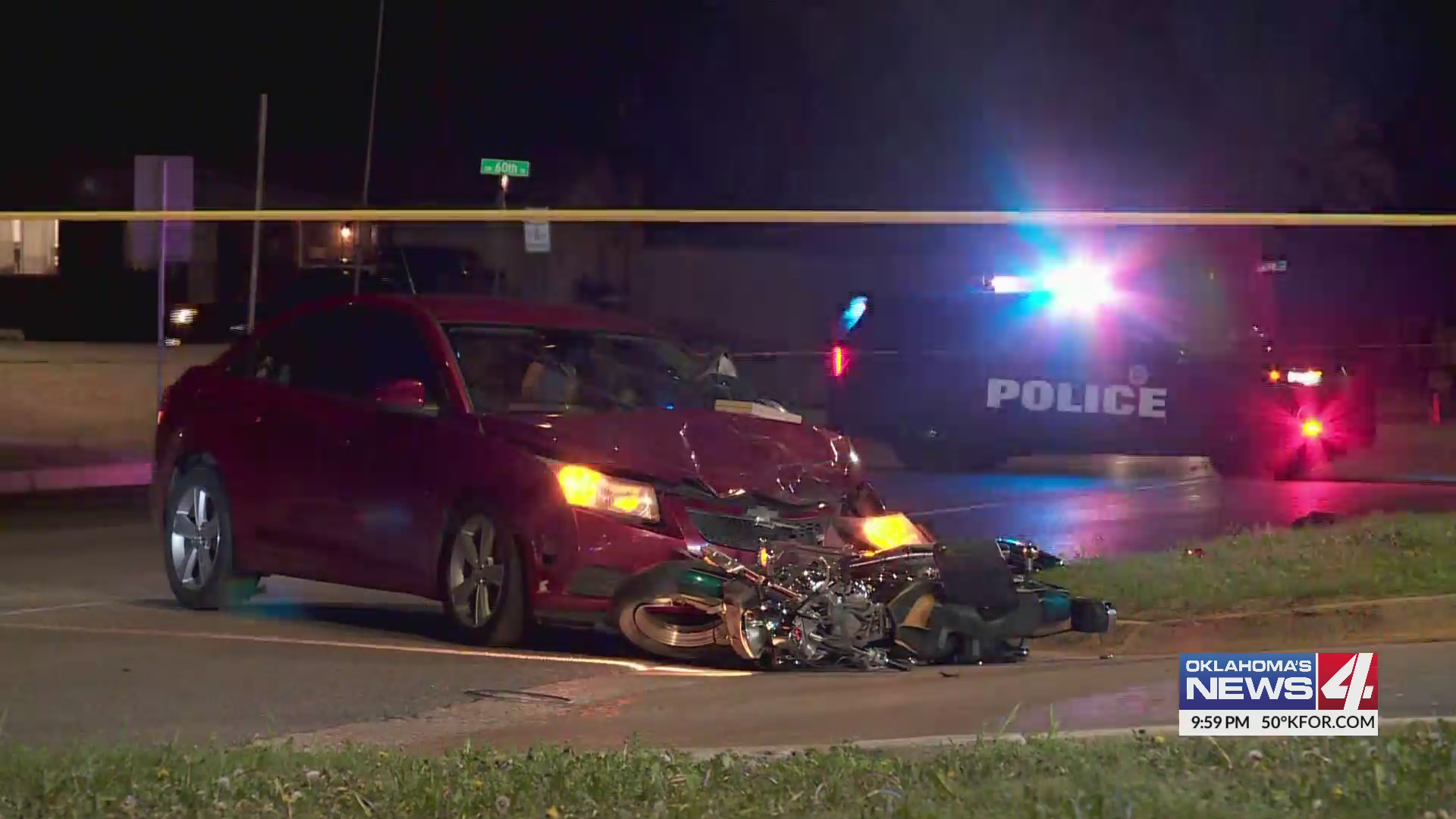 Motorcyclist in critical condition after wreck in SW OKC Oklahoma City