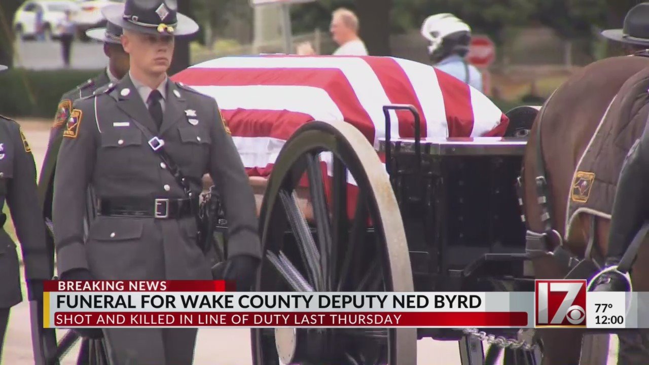 Funeral for Wake County deputy Ned Byrd, killed in the line of duty