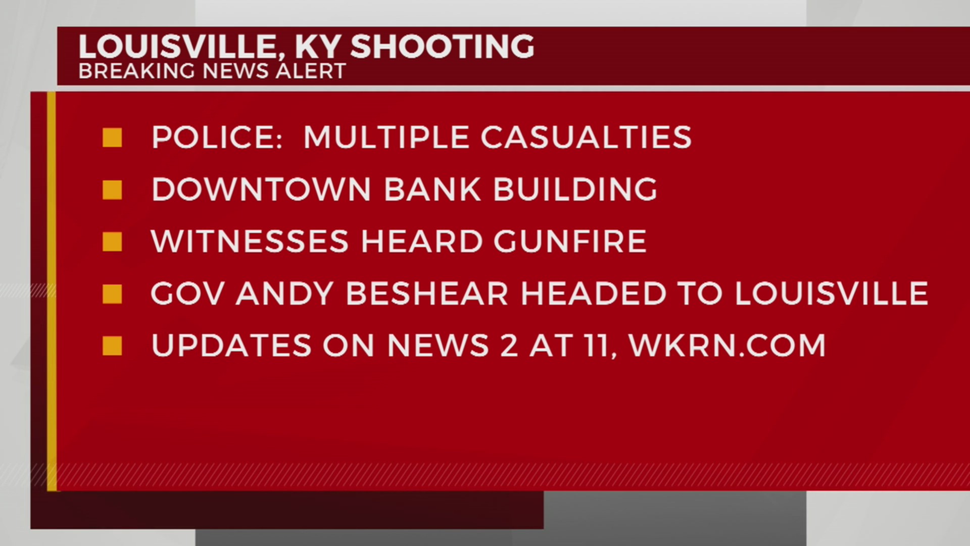 Mass shooting reported in Louisville – WKRN News 2