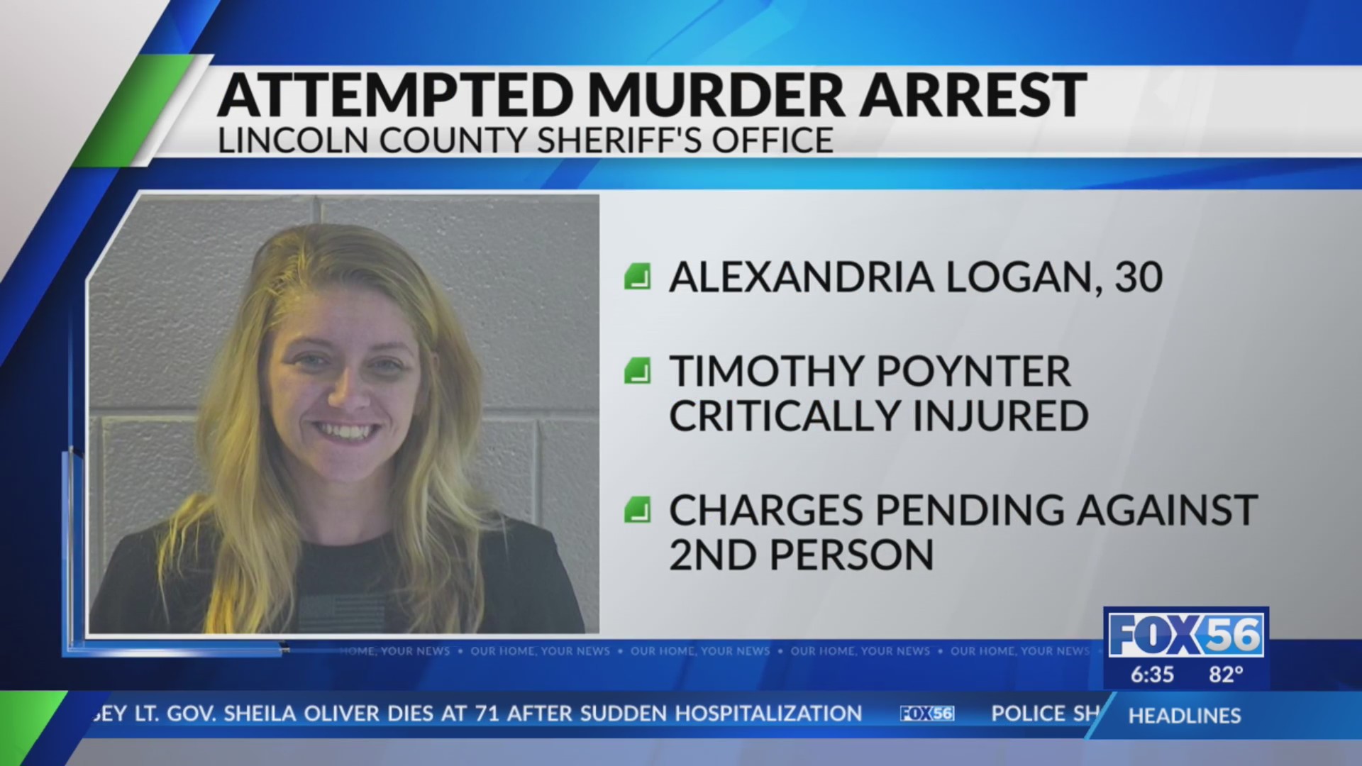 Woman charged with attempted murder in Lincoln County – FOX 56 News