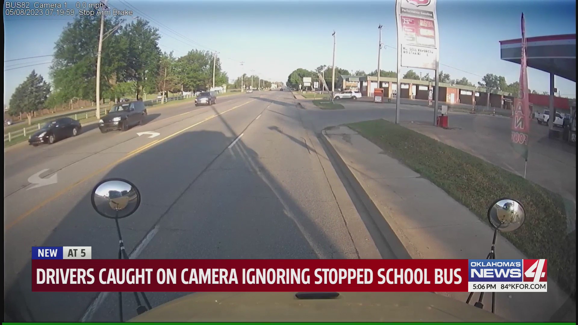 Drivers caught on camera ignoring stopped school bus – KFOR.com ...