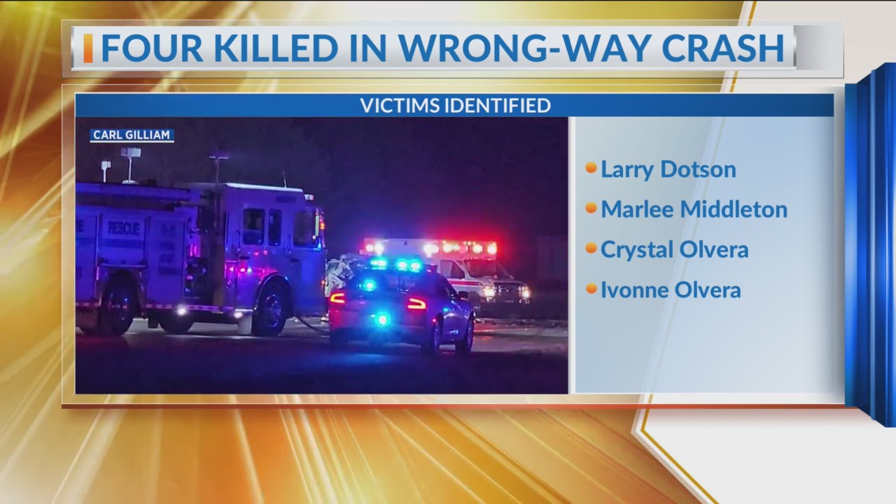Four killed in wrong-way crash on I-71 identified – NBC4 WCMH-TV