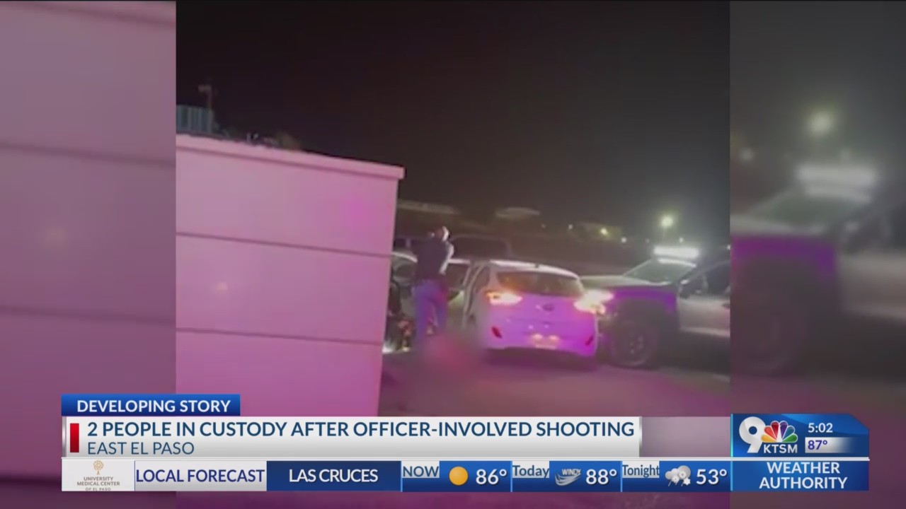 2 people in custody after officer involved shooting. – KTSM 9 News