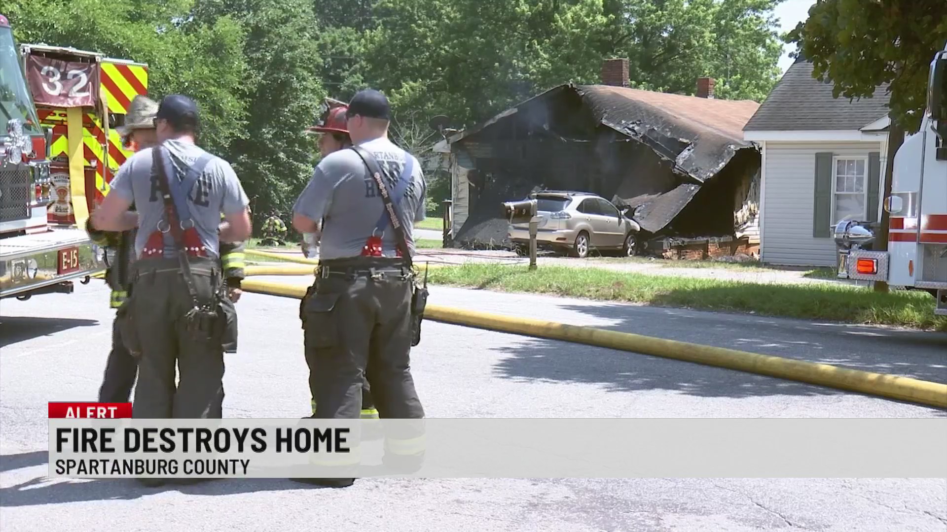 House destroyed by fire in Spartanburg – WSPA 7NEWS