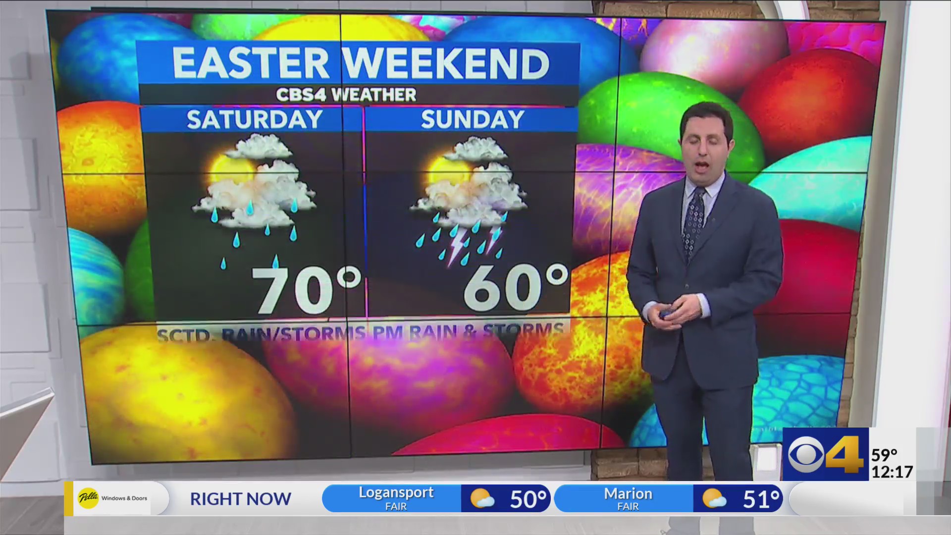 Windy and mild with showers through Easter – Fox 59