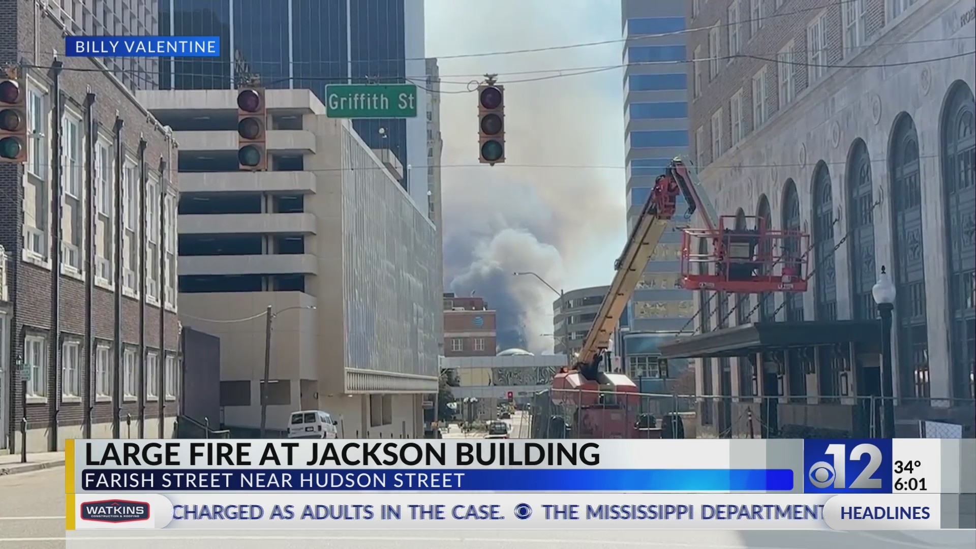 Crews respond to large fire at Jackson building – WJTV