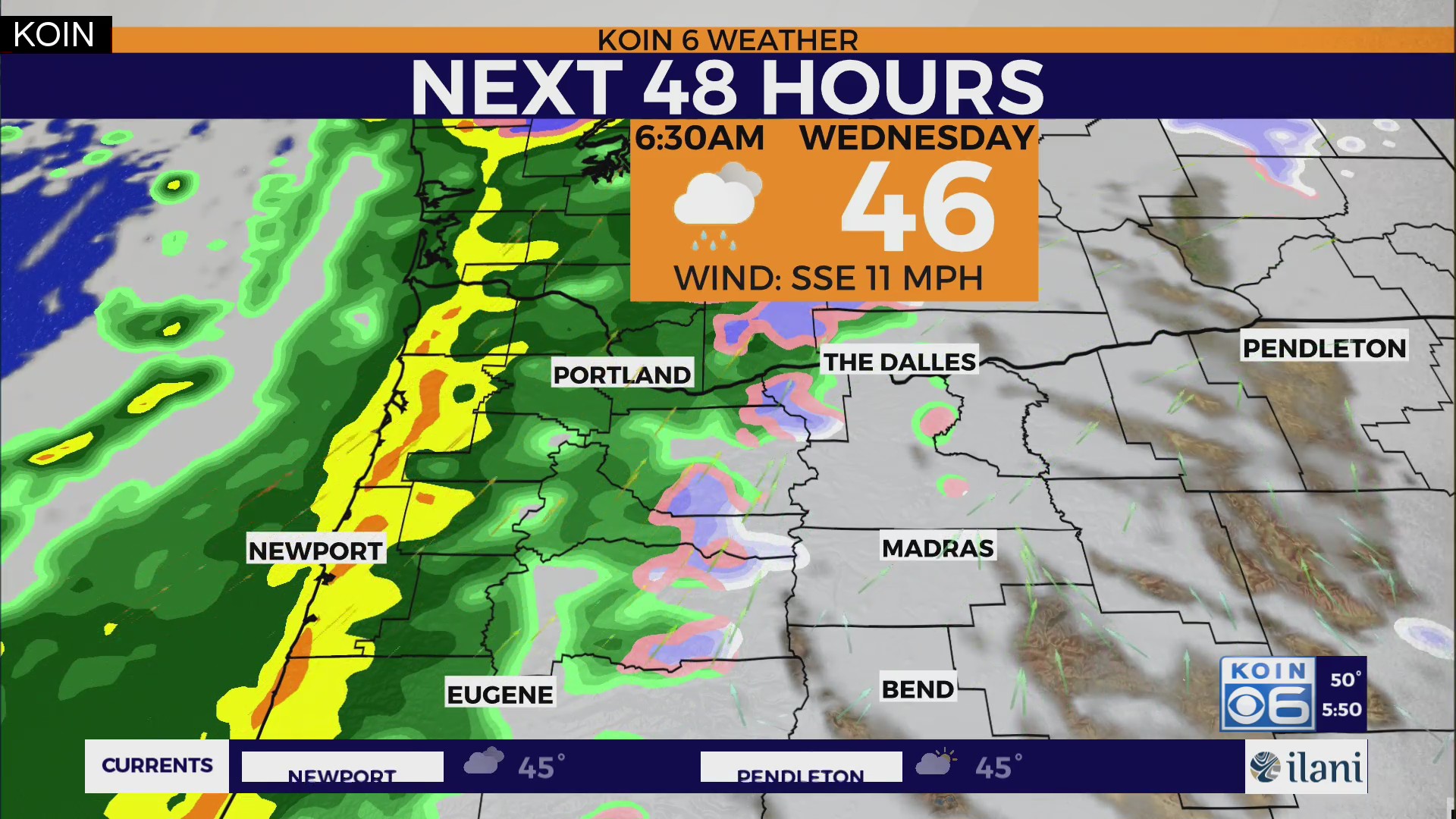 Weather forecast: Heavy rain moves through Portland Wednesday – KOIN.com