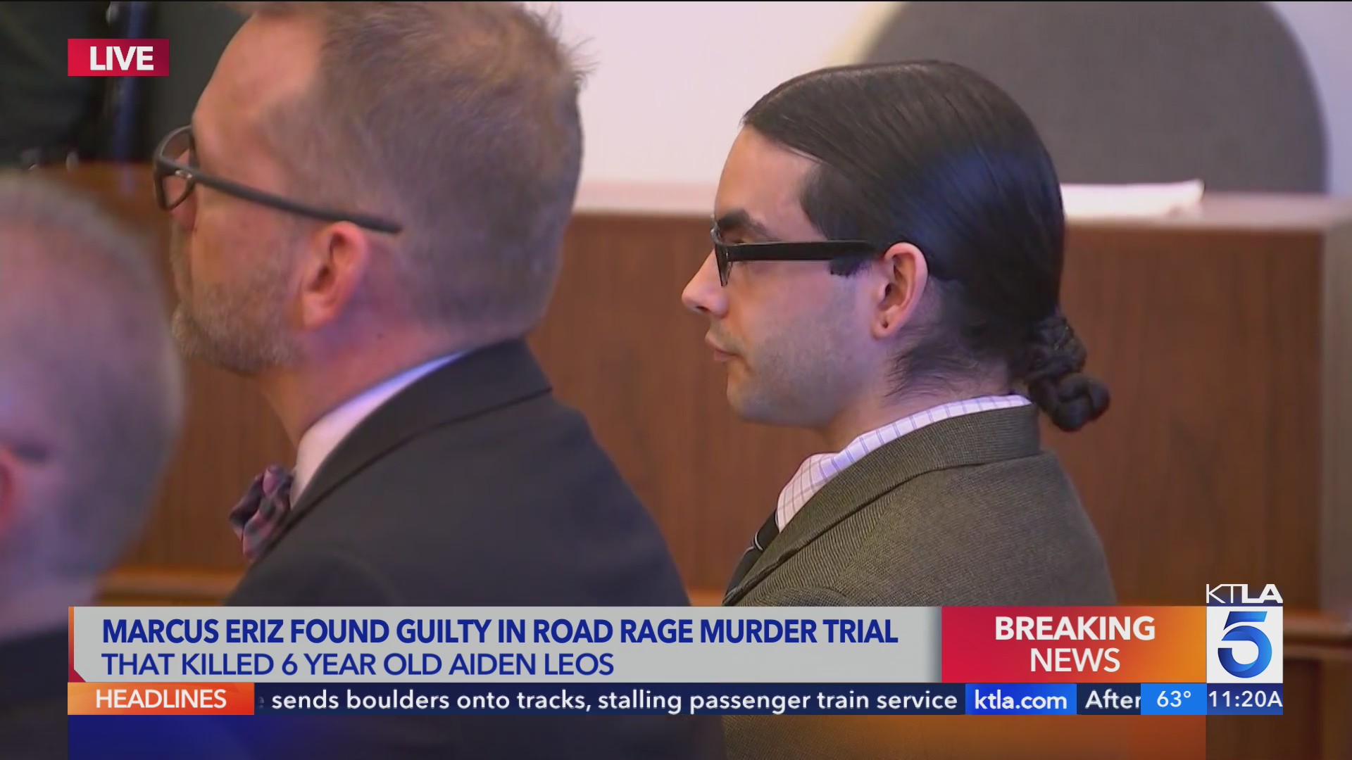 Guilty verdict read in road rage murder of Aiden Leos – KTLA