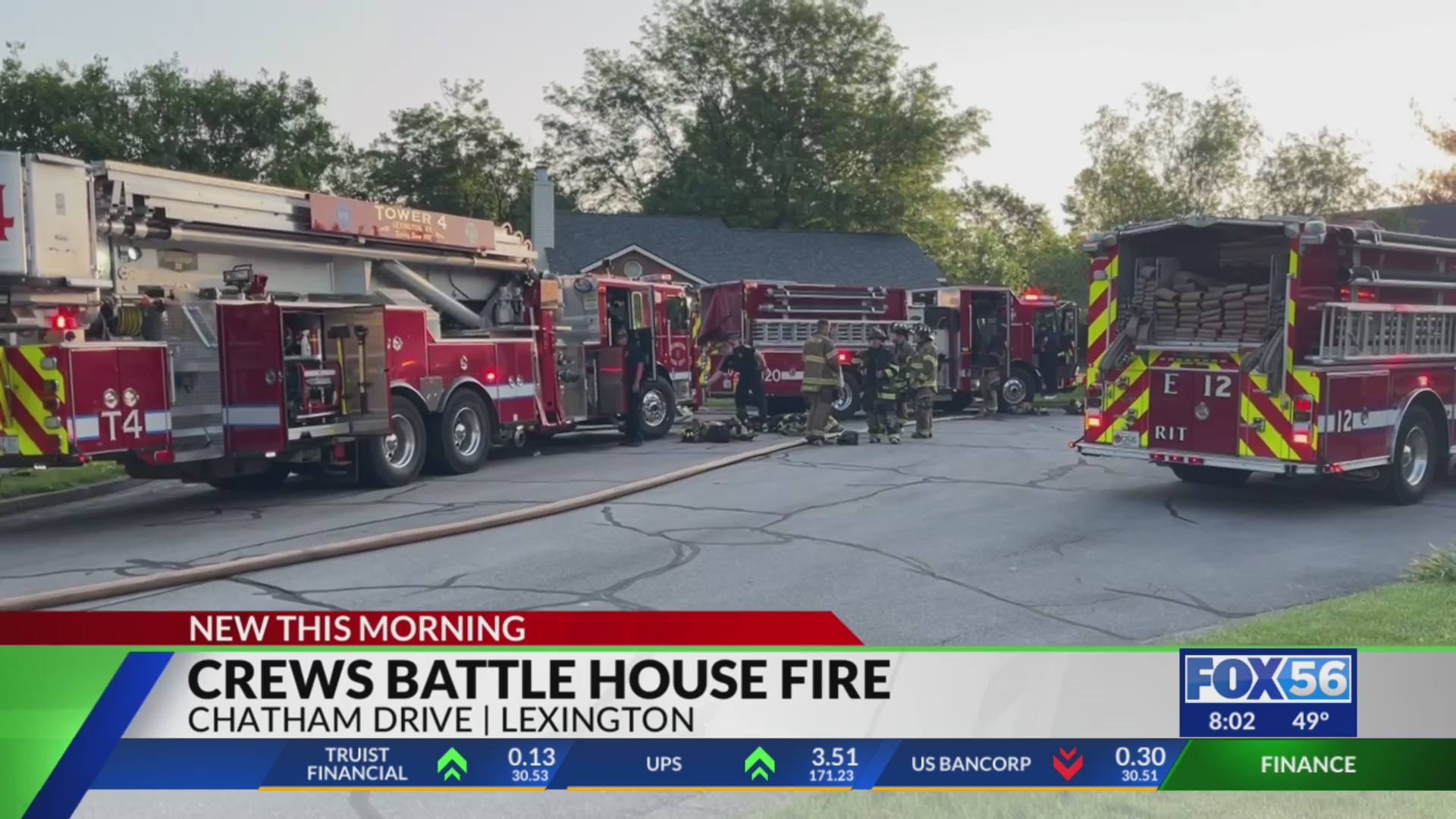 Crews battle house fire on Chatham Drive in Lexington – FOX 56 News