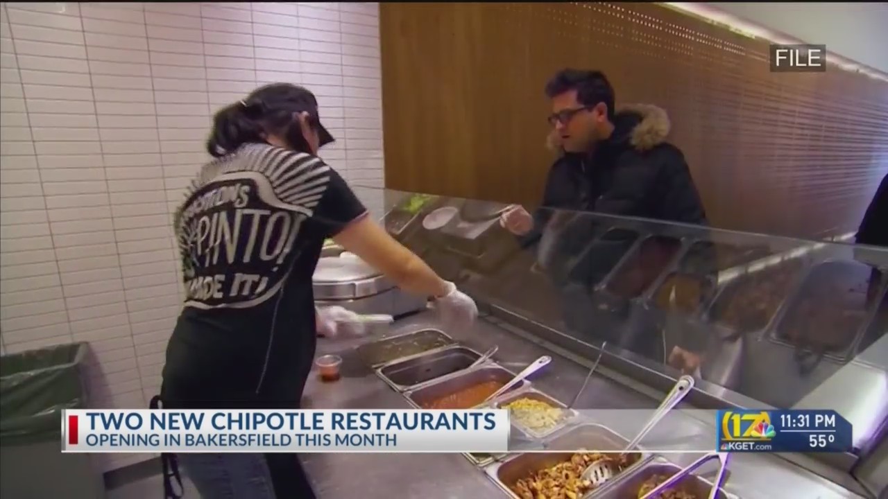 Chipotle opening 2 new southwest Bakersfield locations in December