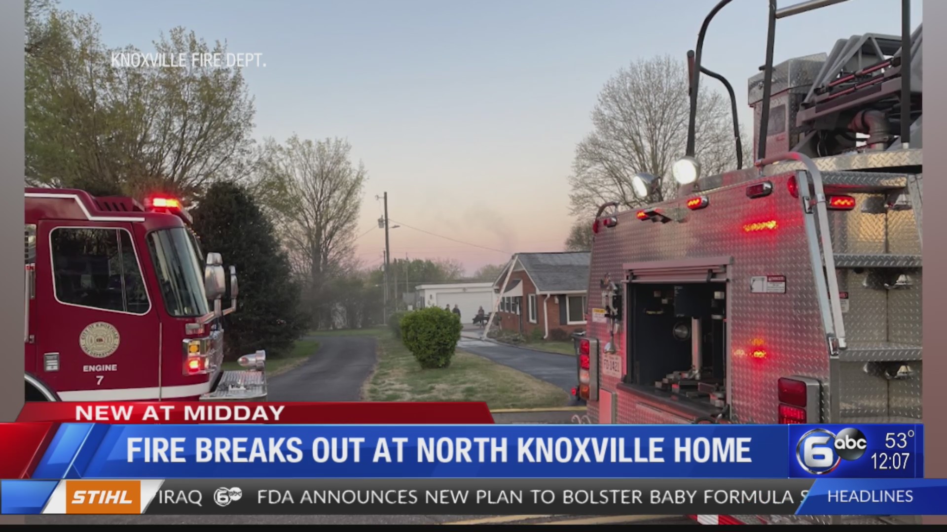 Fire breaks out at North Knoxville home – WATE 6 On Your Side