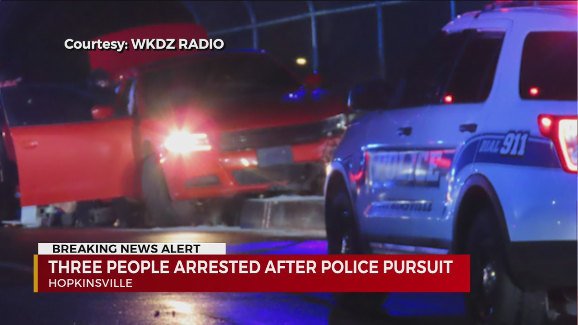 3 arrested after police pursuit ends in Hopkinsville WKRN News 2