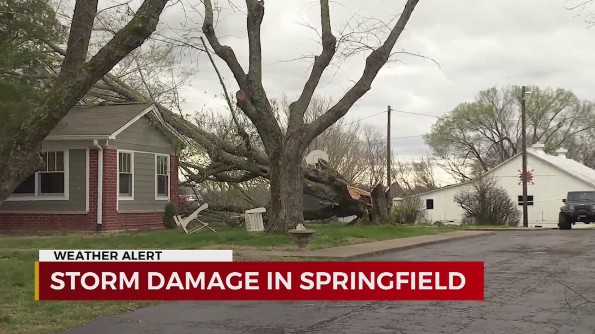 Storm damage in Springfield WKRN News 2