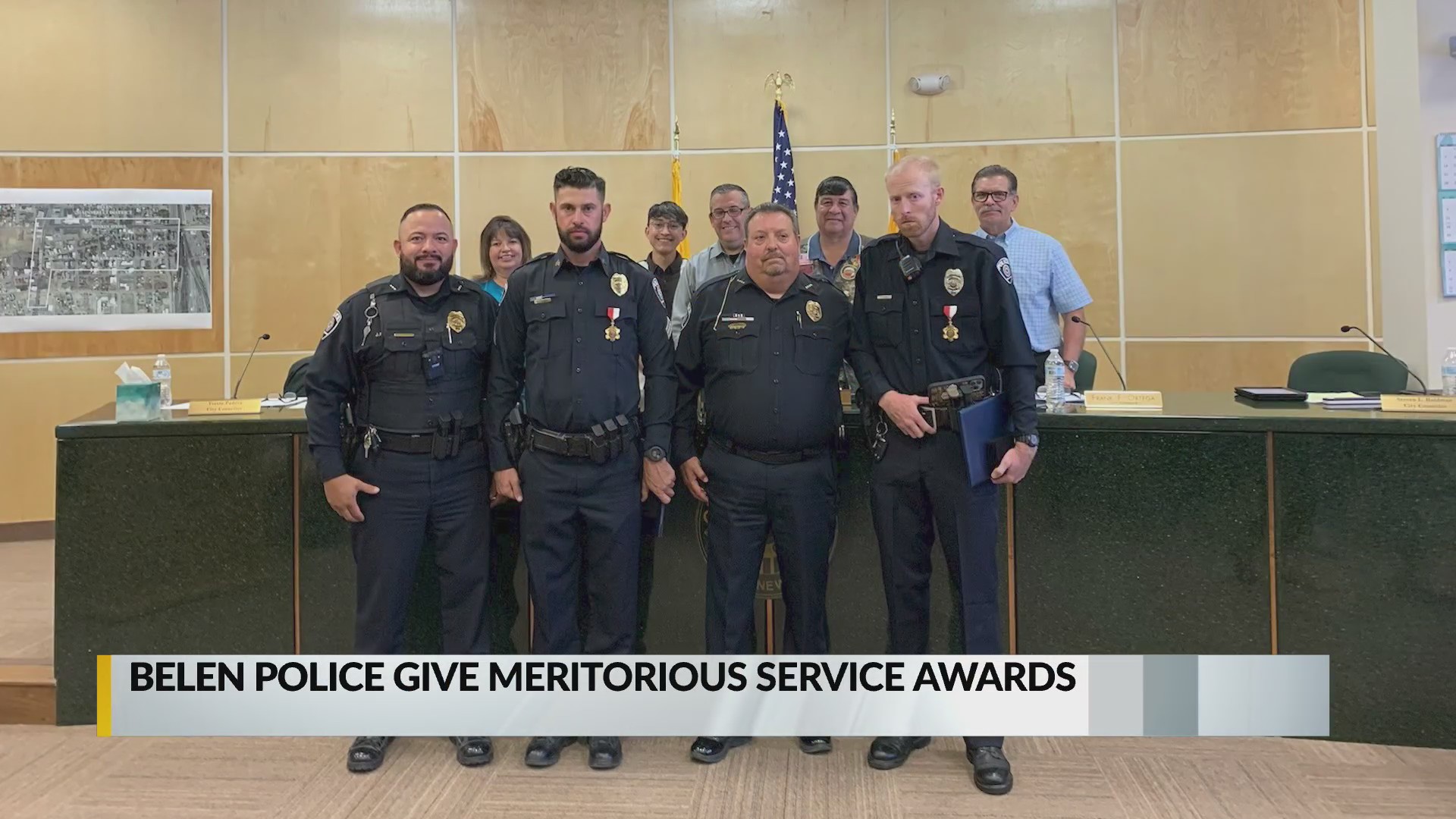 Belen police give Meritorious Service awards to two officers KRQE