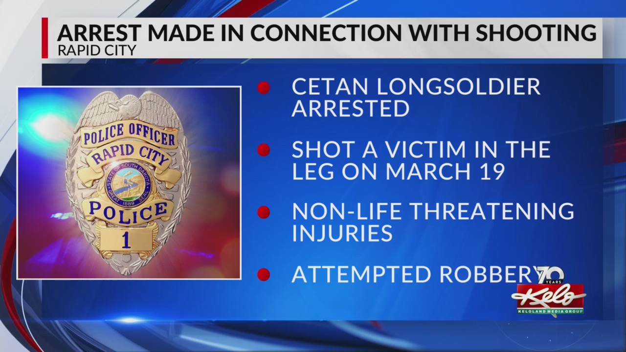 Arrest made in connection from March shooting in Rapid City – KELOLAND.com