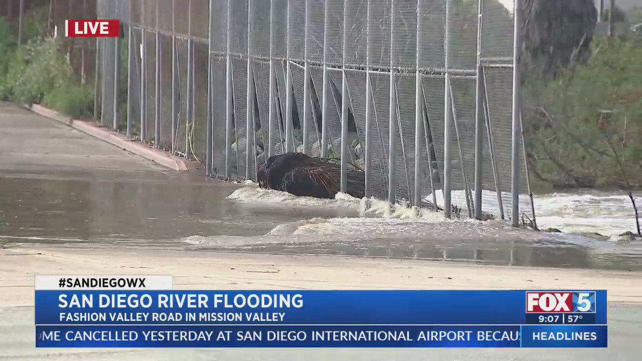 San Diego River Flooding Causes Road Closures – FOX 5 San Diego & KUSI News