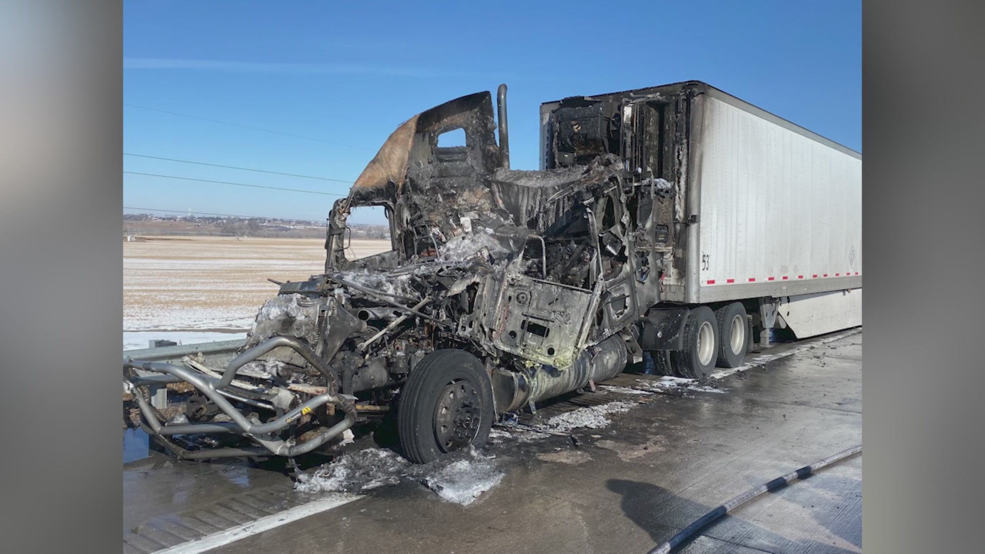 Semitruck catches fire on I76 after hitandrun FOX31 Denver