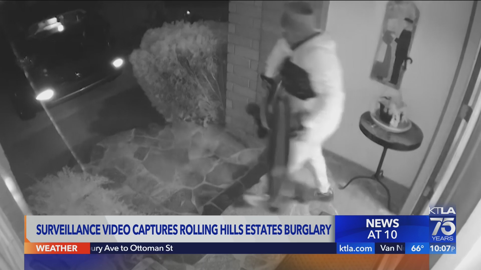 Thieves caught on video stealing safe from home in Rolling Hills ...