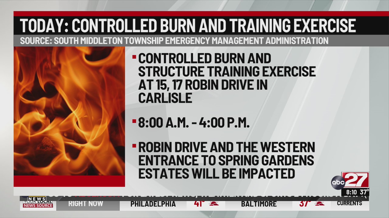 Controlled burn, training exercise to be held in Carlisle – ABC27