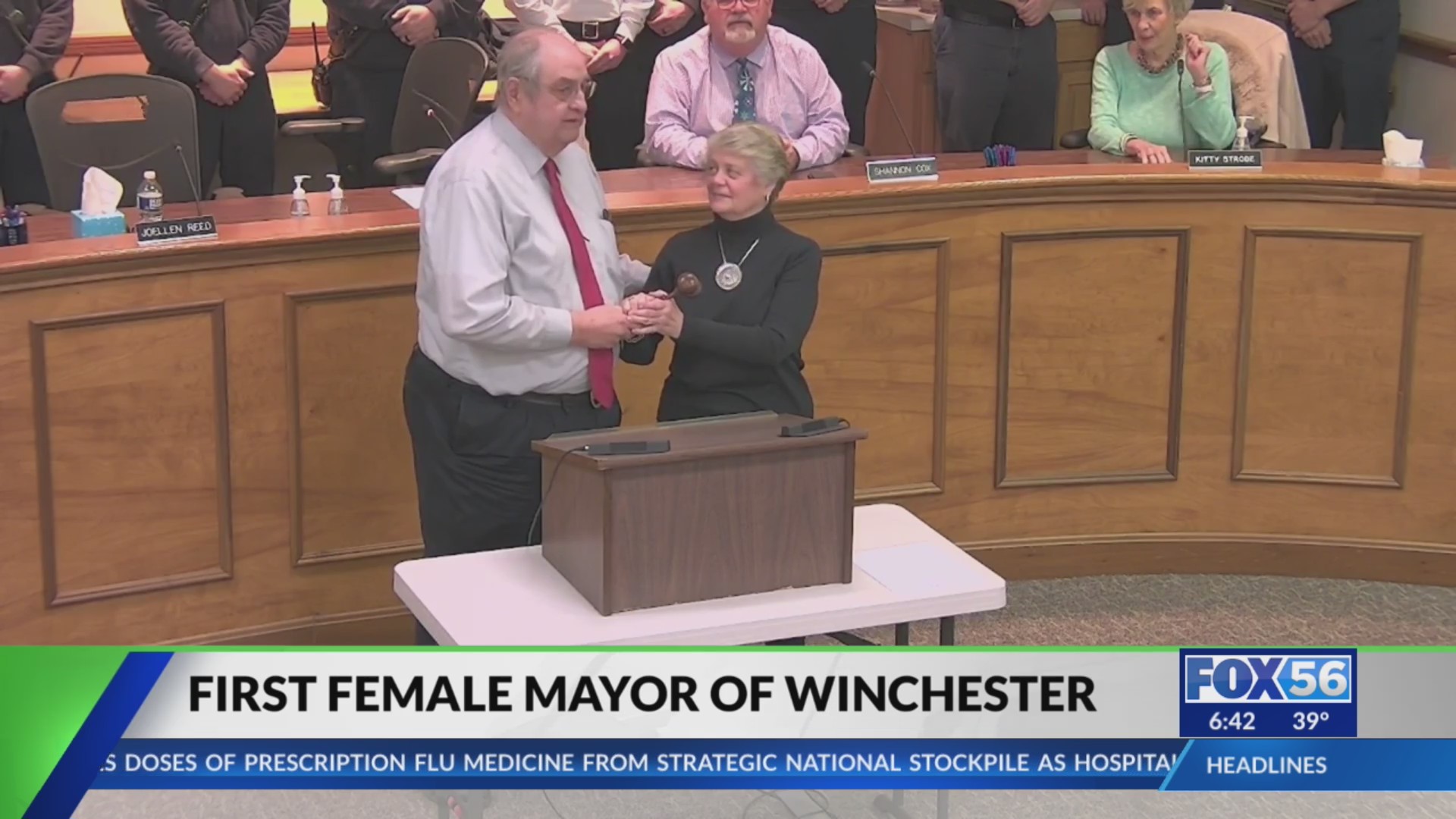 Winchester swears in first female mayor FOX 56 News