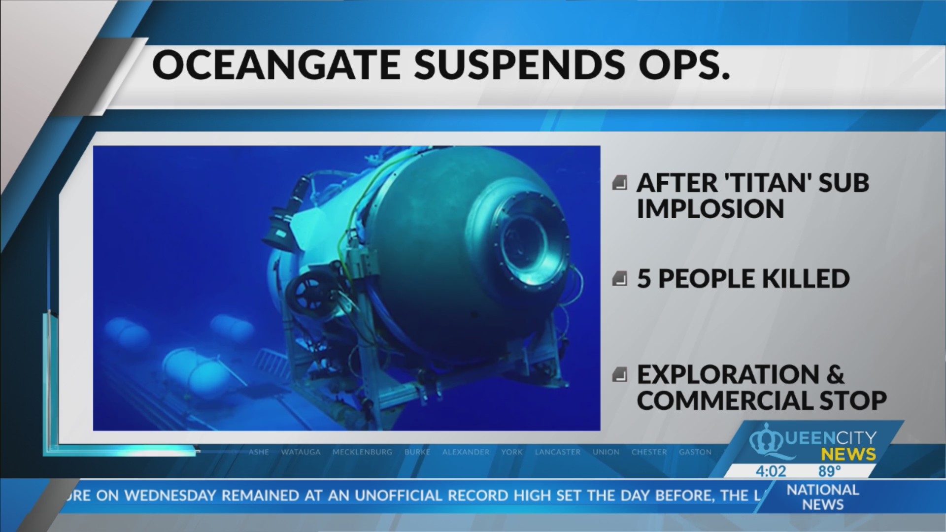 OceanGate suspends operations after its Titan submersible imploded ...