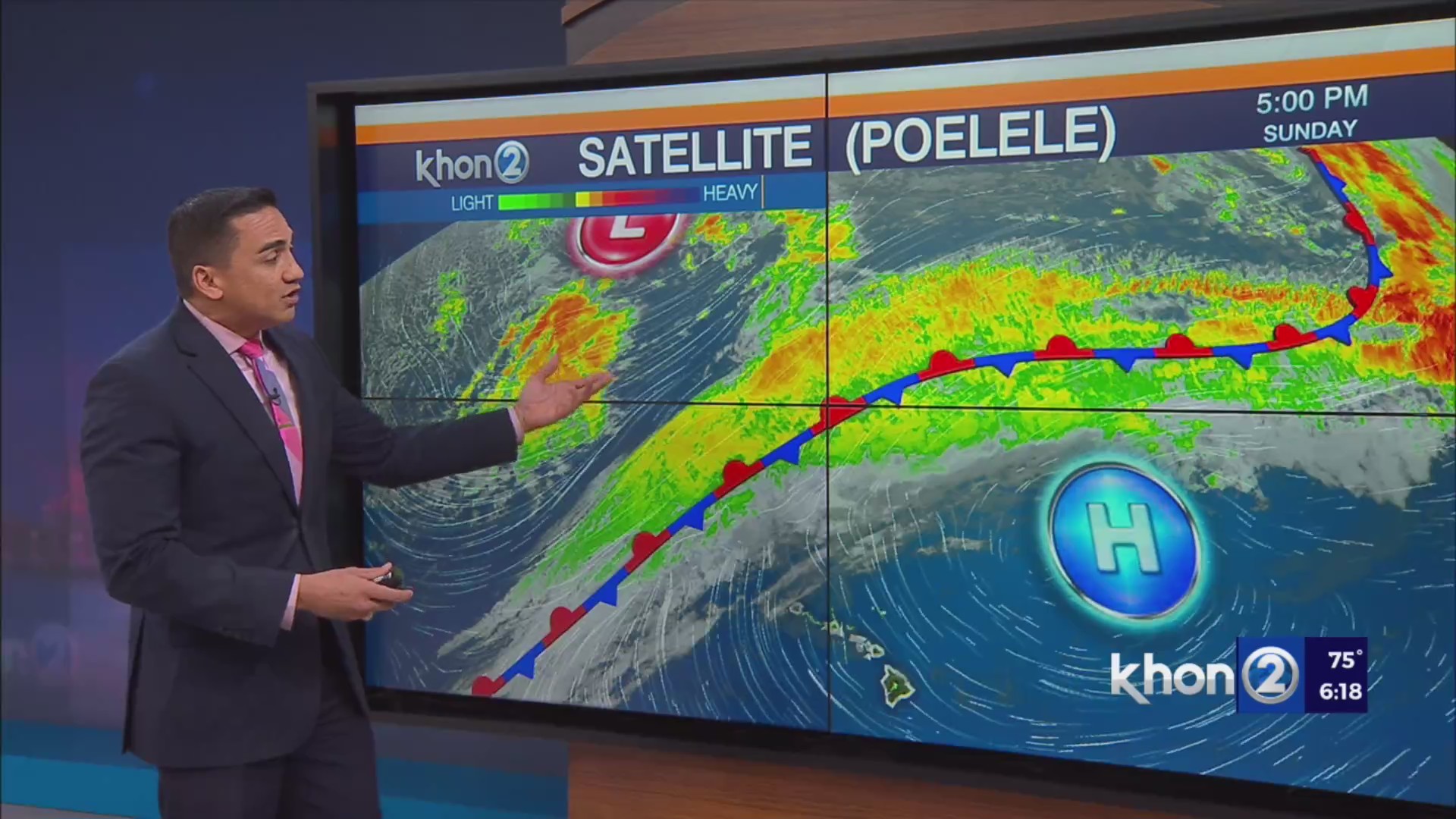 Kona winds prevail ahead of next cold front – KHON2