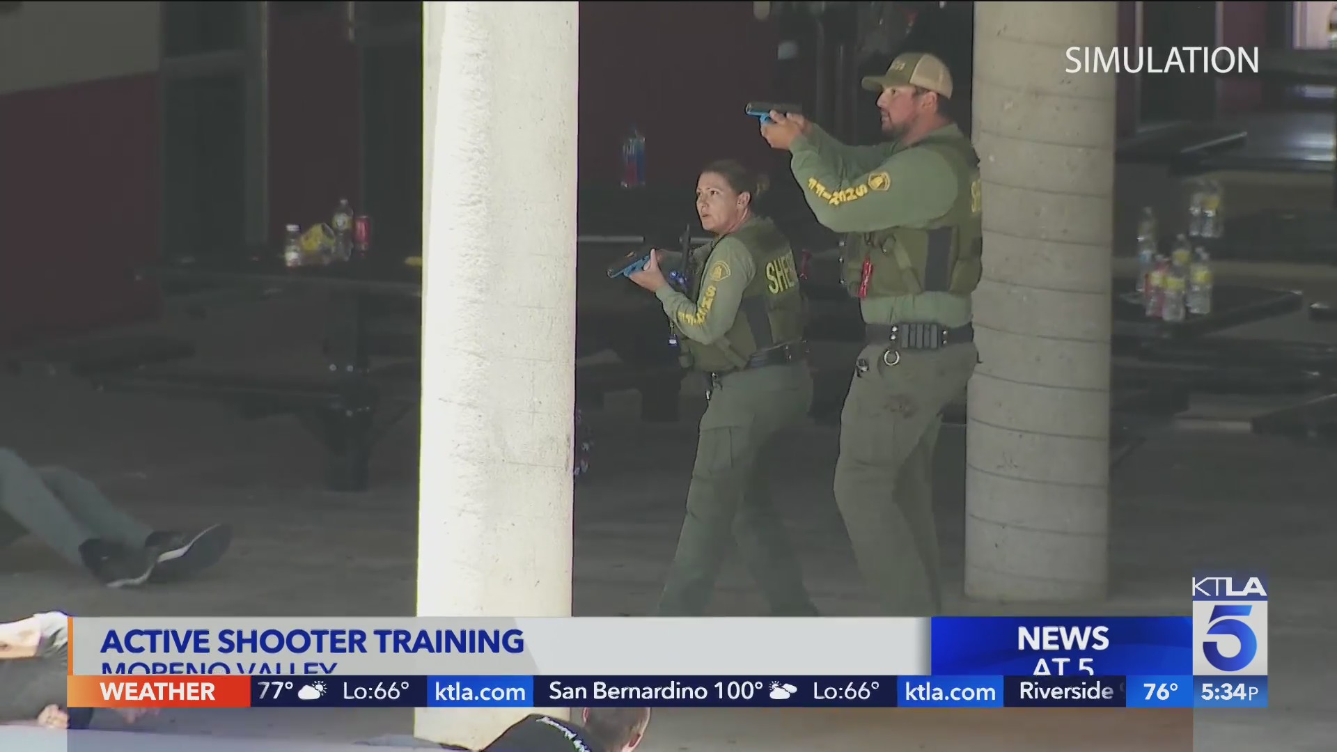 School police undergo active shooter training – KTLA