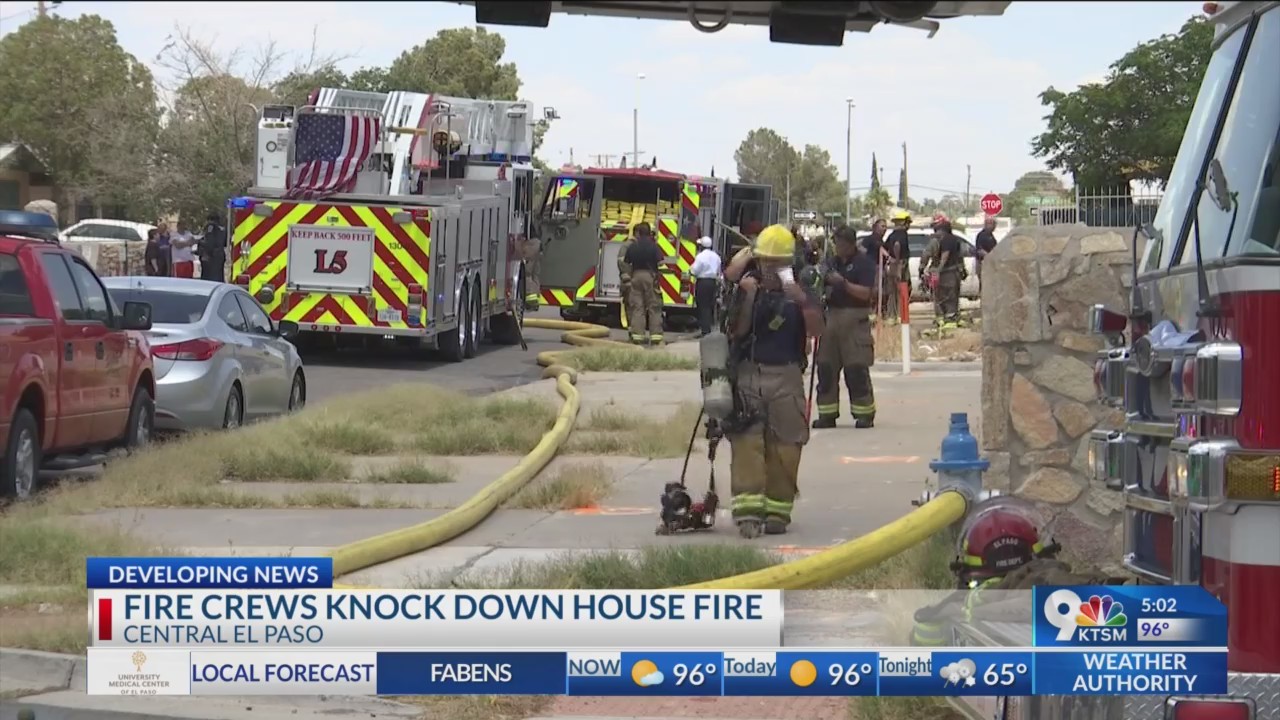 Fire crews knock down a fire in central El Paso – KTSM 9 News