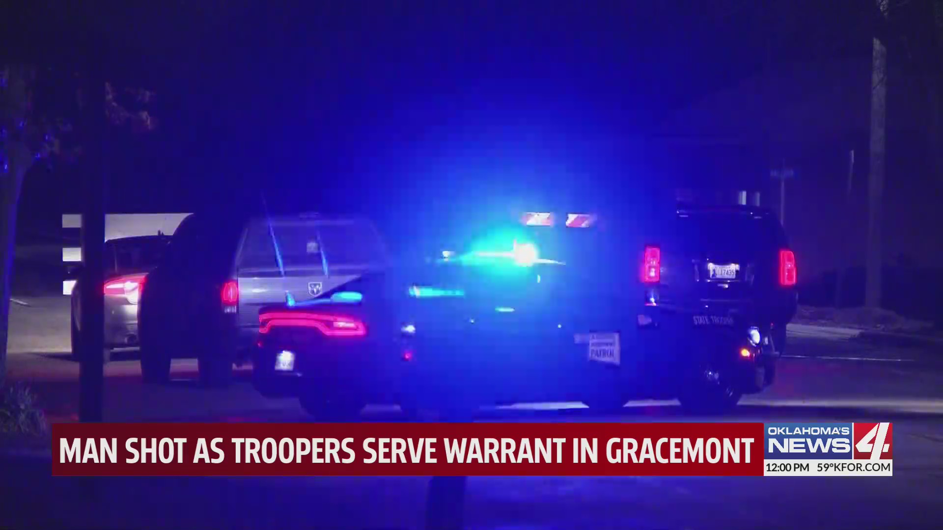Man shot as troopers serve warrant in Gracemont Oklahoma City