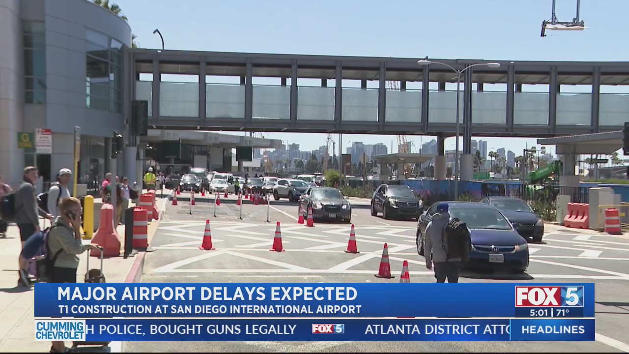 Major delays reported at San Diego International Airport Due to