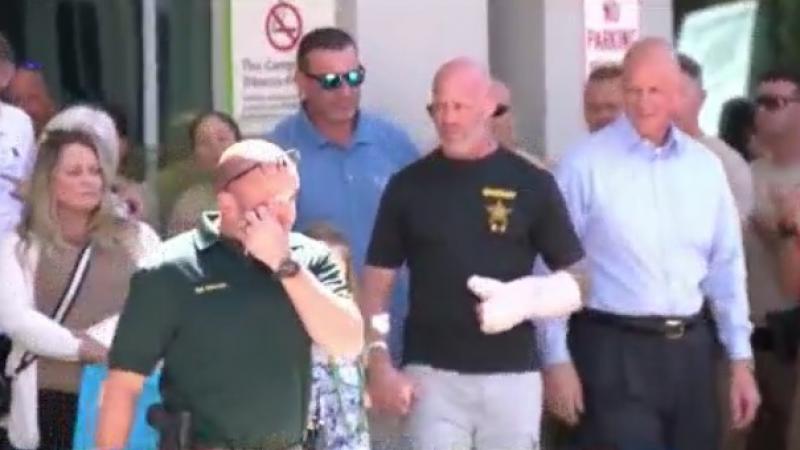 Pinellas K-9 deputy walks out of the hospital, days after being shot in ...