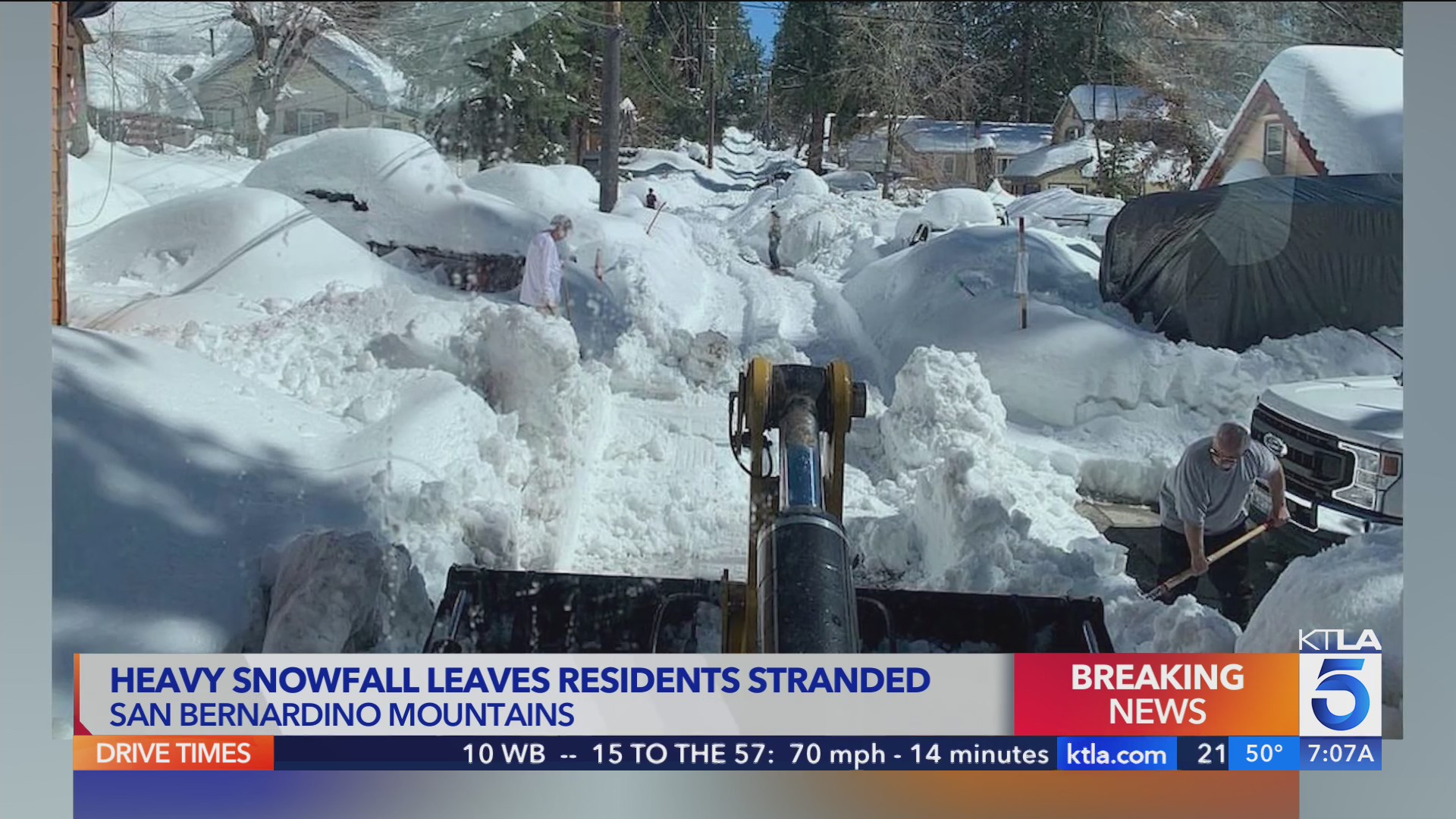 Help slow to arrive in snowedin Southern California mountain