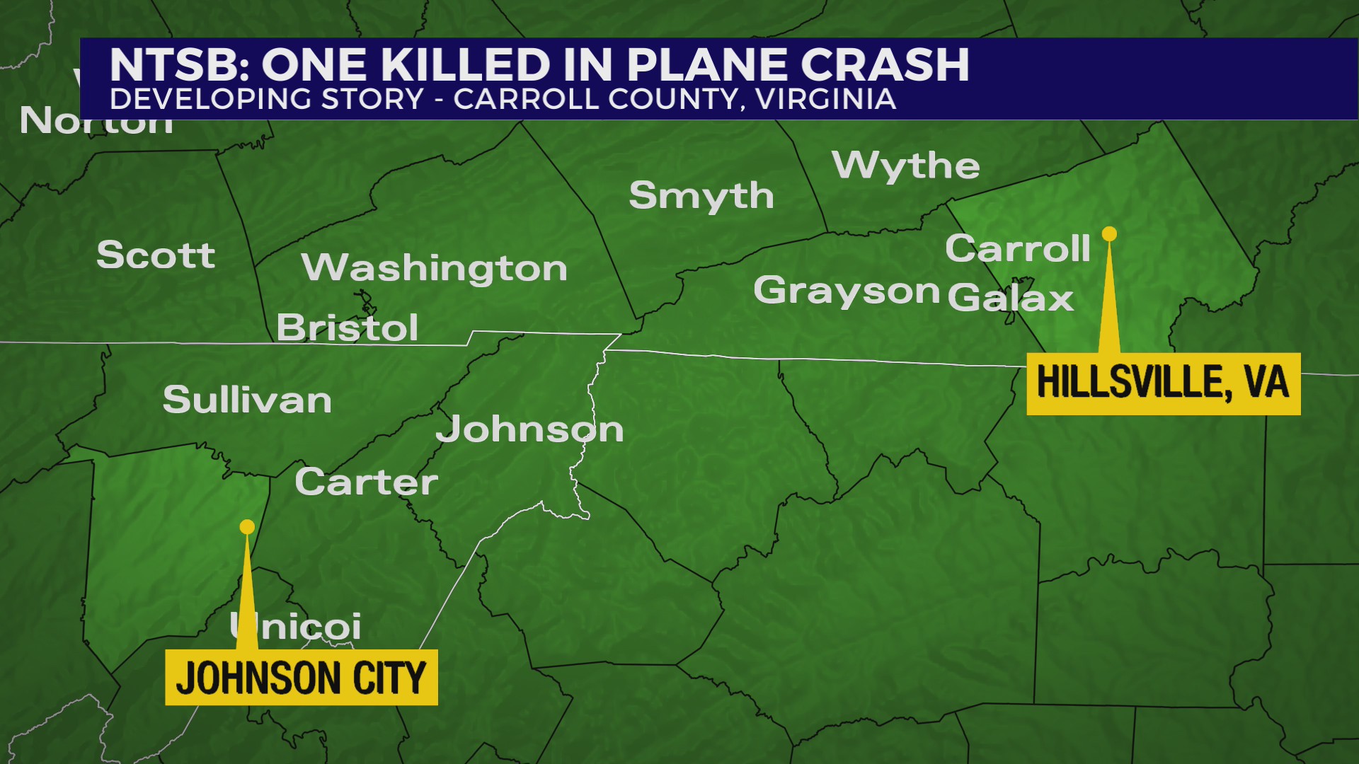 NTSB: Plane crash in Carroll County leaves one dead – WJHL | Tri-Cities ...