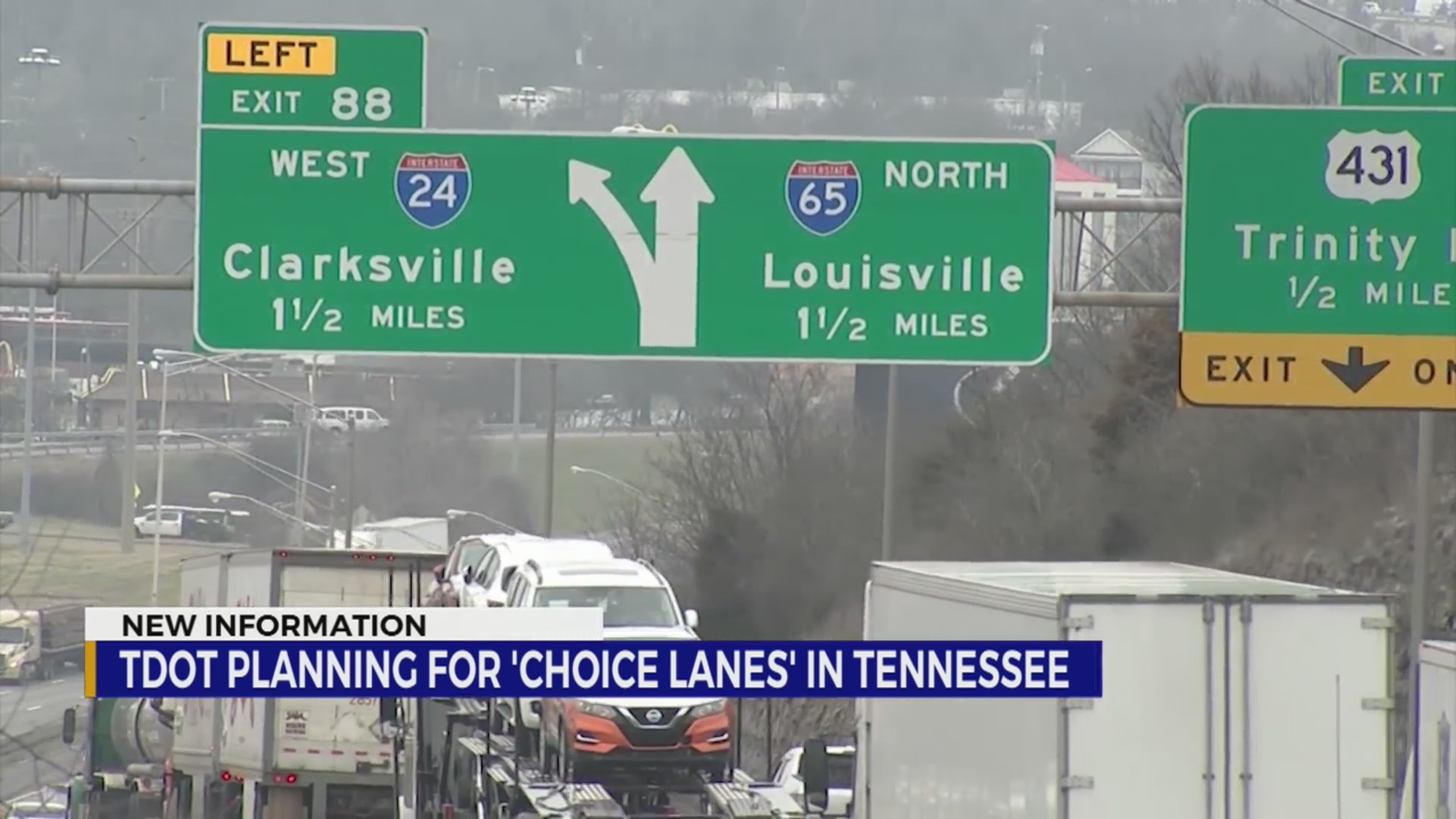 TDOT planning for choice lanes in Tennessee WKRN News 2