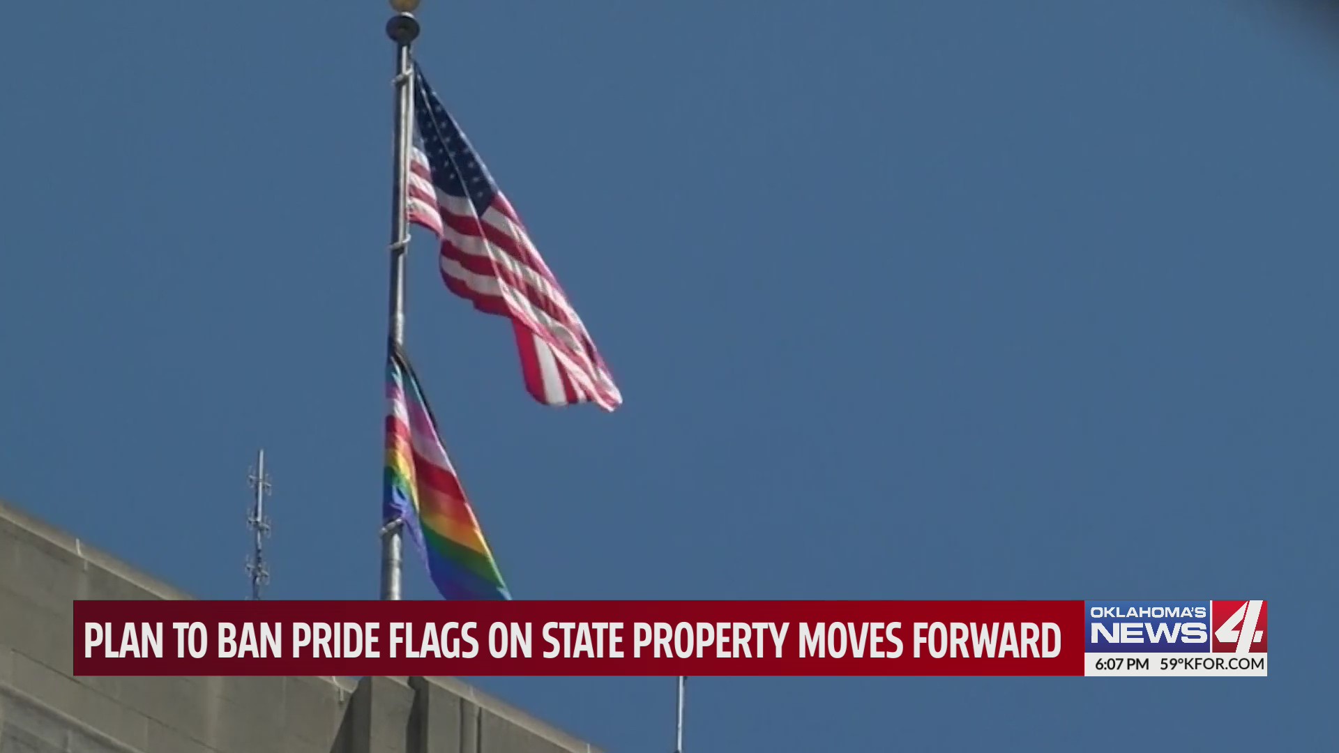Plan to ban pride flags on state property moves forward – KFOR.com ...
