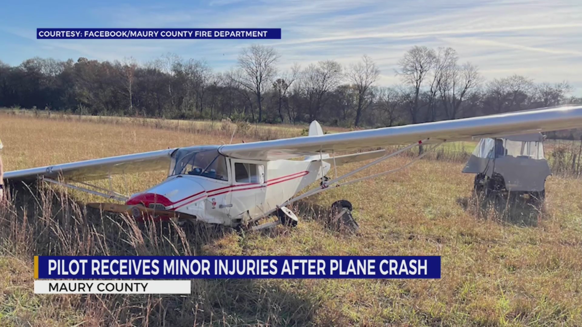 Pilot injured in small plane crash in Maury County – WKRN News 2