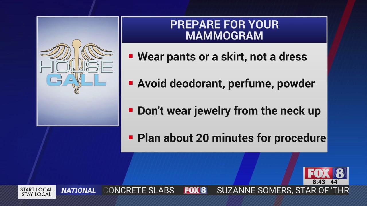 Preparing for a mammogram to promote breast health fox8 wghp