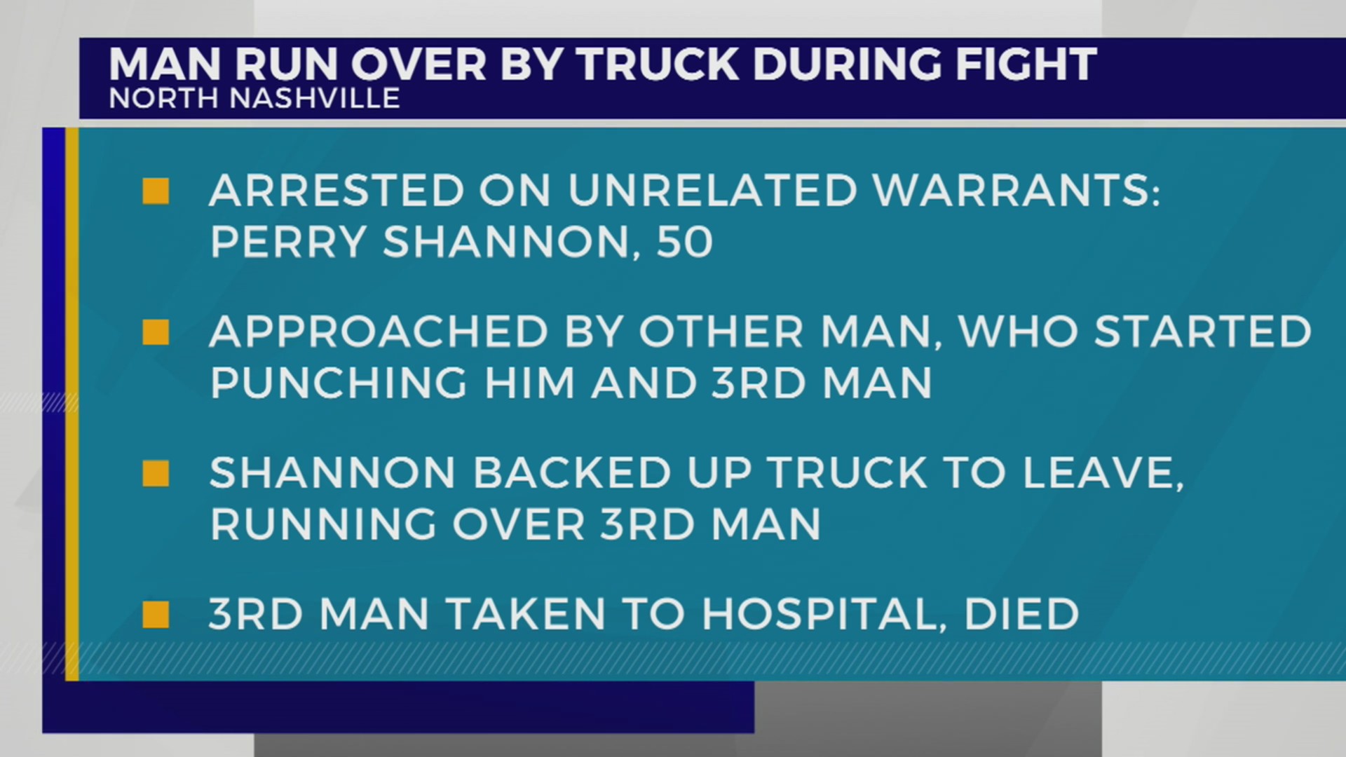Man run over by truck during fight – WKRN News 2