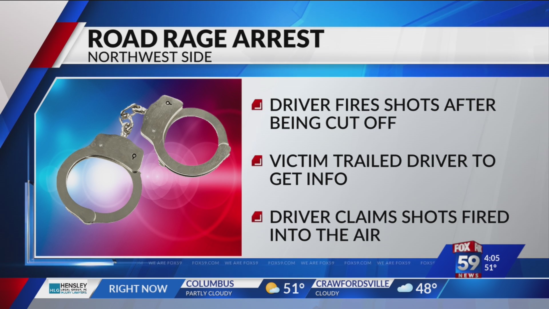 Man arrested in February road rage shooting – Fox 59