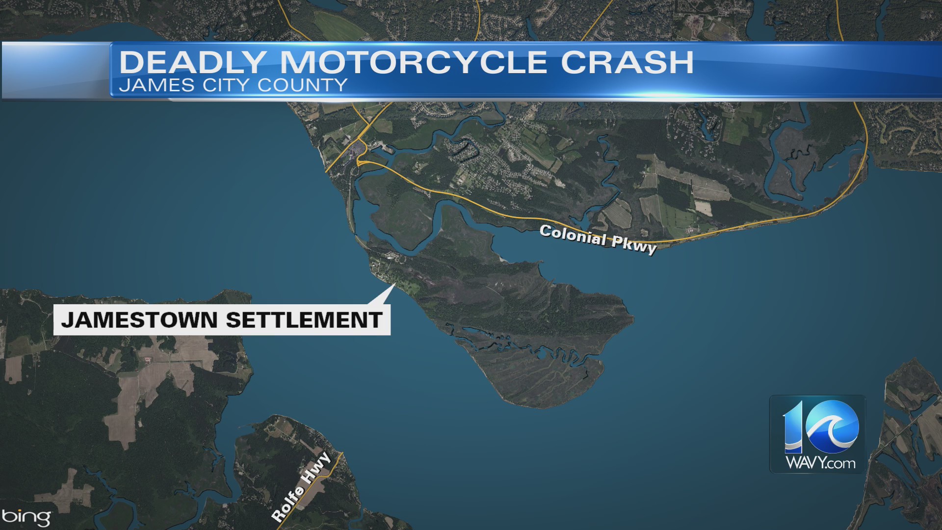 Man dies following motorcycle crash in James City County Friday night ...