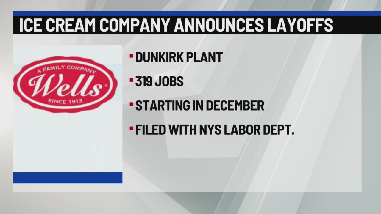 Dunkirk ice cream plant to lay off 319 workers News 4 Buffalo