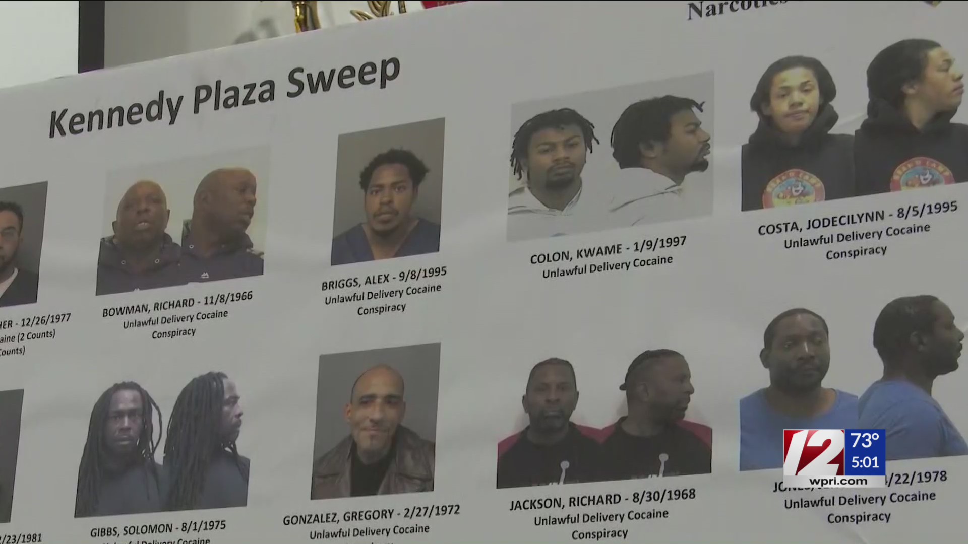 25 facing charges in Kennedy Plaza drug sweep – WPRI.com