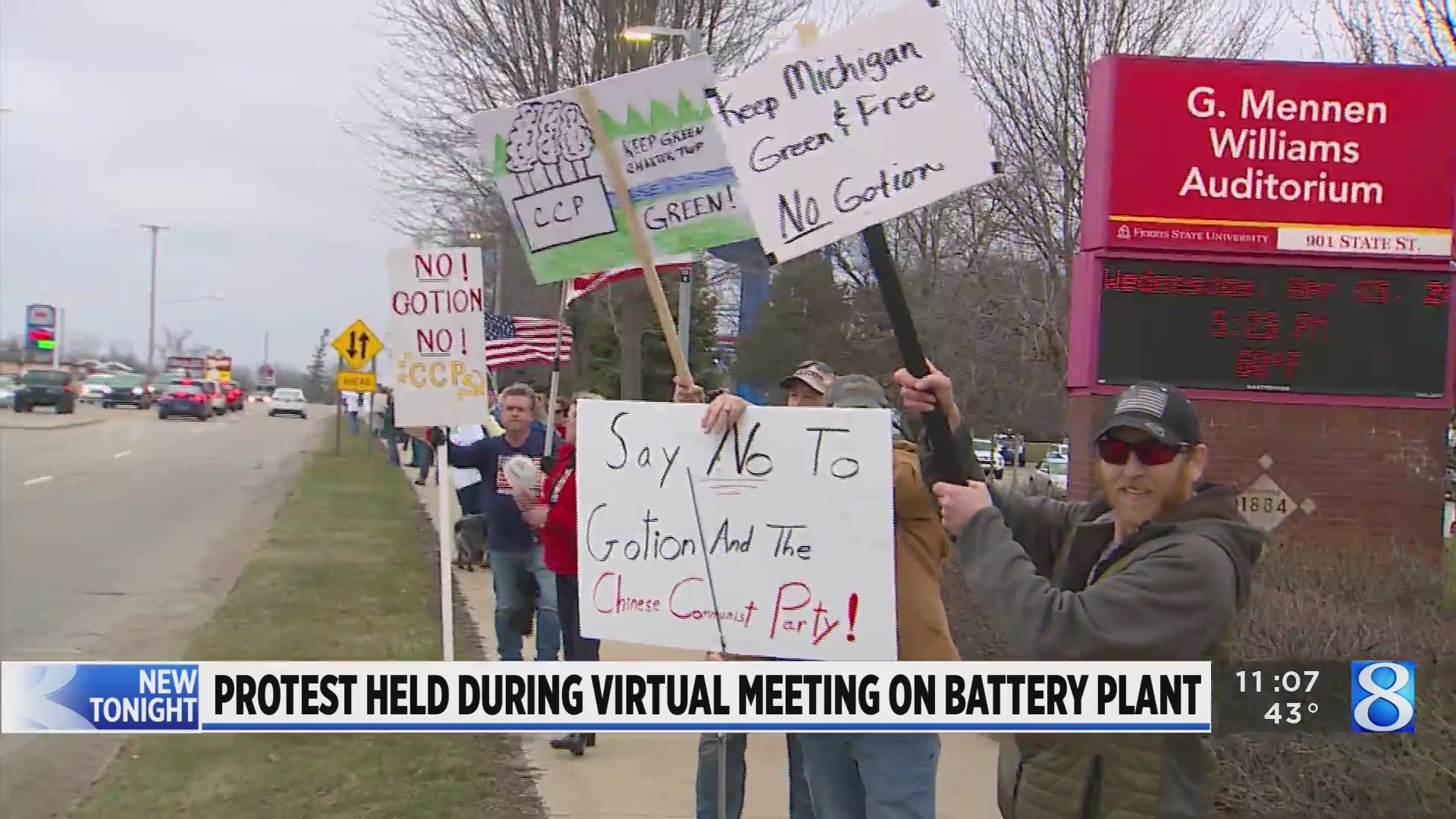 Protestors question battery plant planned for Big Rapids