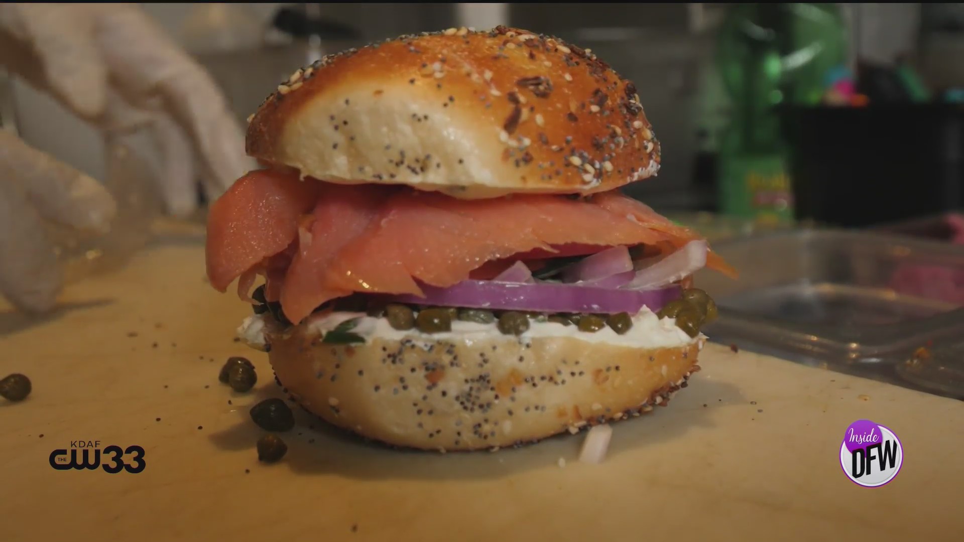 Find out what’s under that bagel? Dallas bagel shop; Starship Bagel