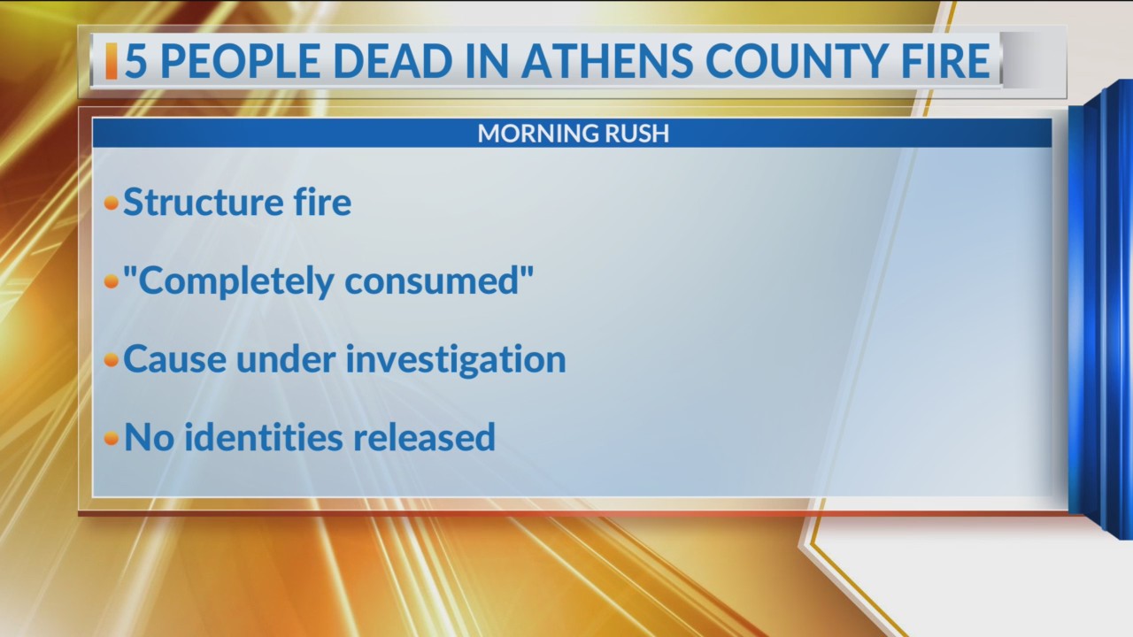 Five dead after fire in Athens County – NBC4 WCMH-TV