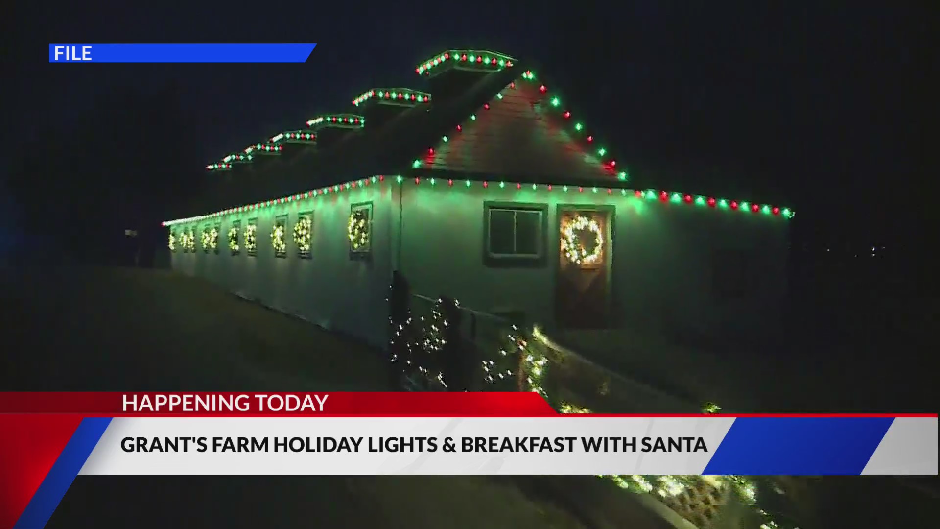 Grants Farm Holiday lights events FOX 2