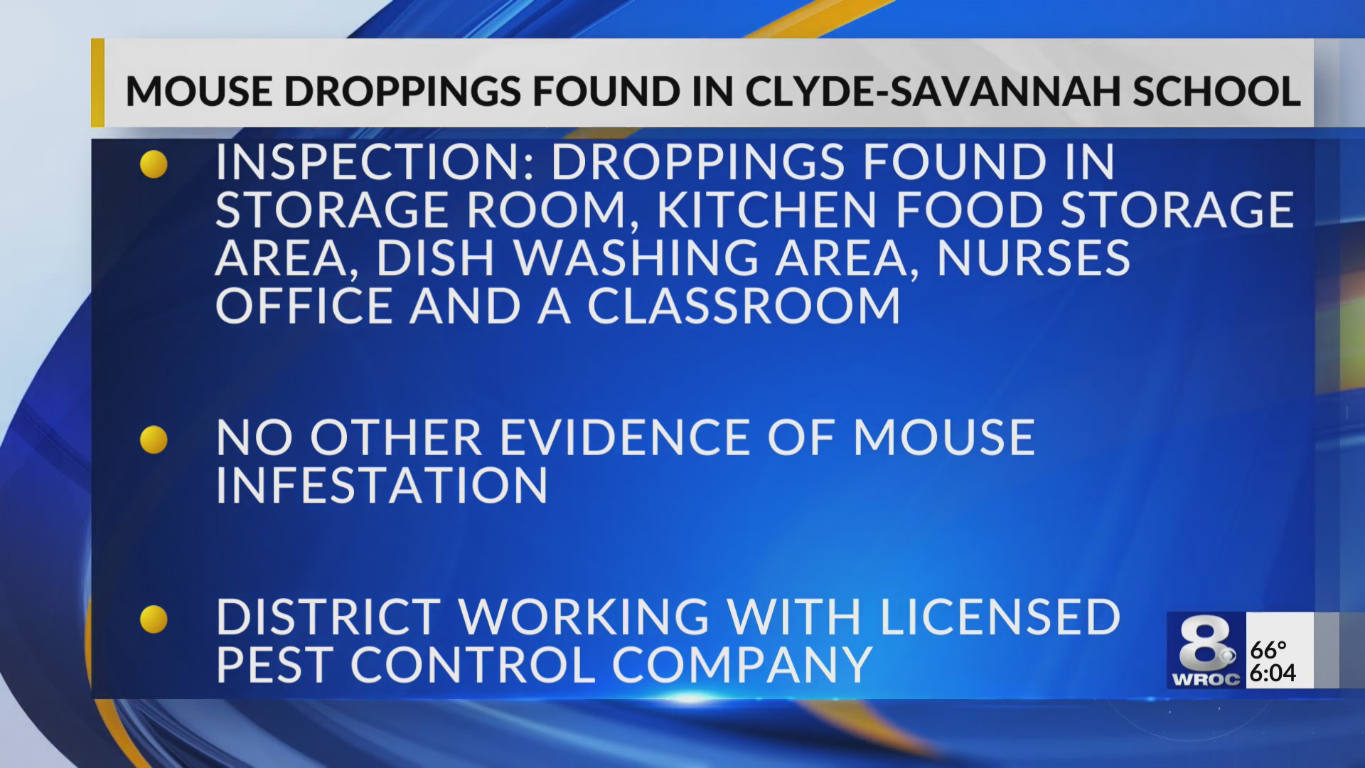 ClydeSavannah Elementary School inspected for mice RochesterFirst