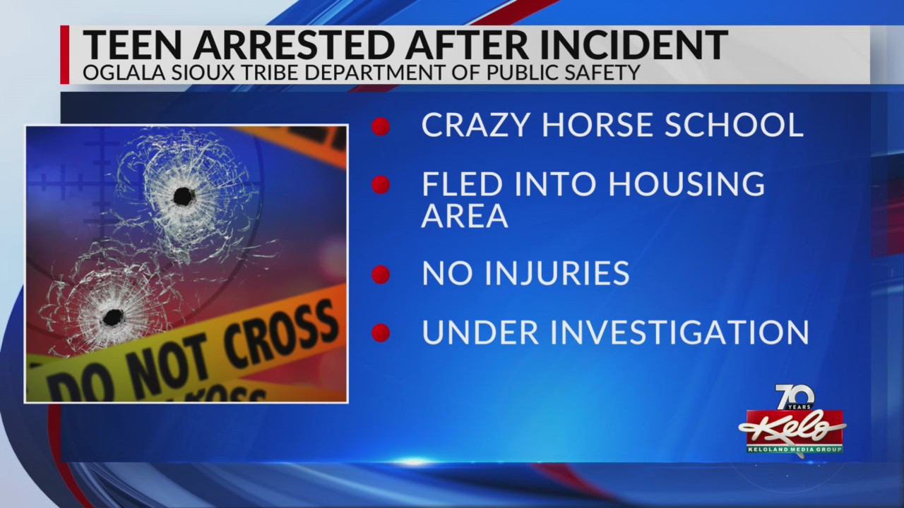 Teen arrested after incident at Crazy Horse School