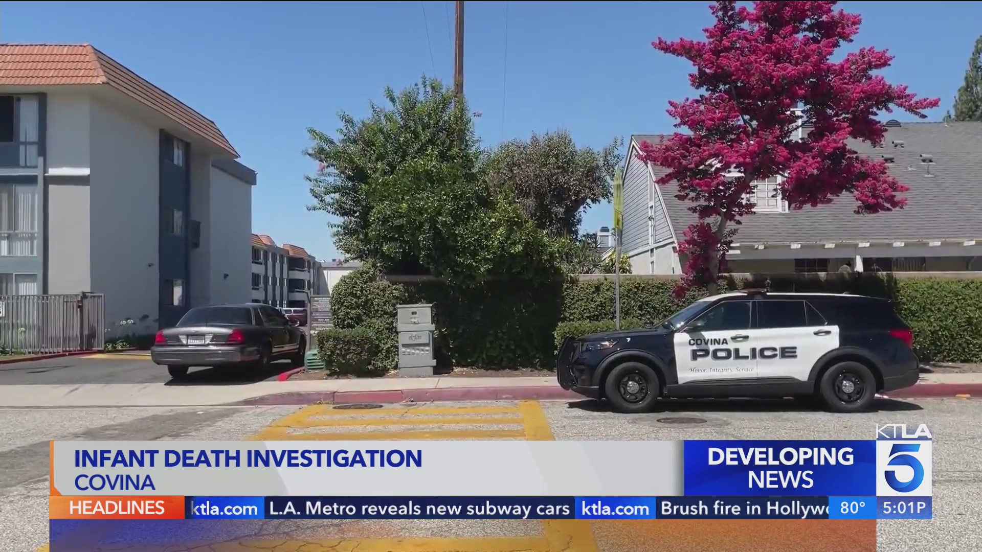 2-month-old baby found dead in Covina, police investigating – KTLA